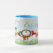 Caneca branca brilhante-Natal Mok (Midden)