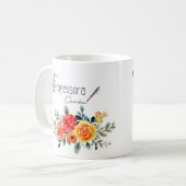 Caneca branca clássica, 325 ml PROFESSORA Koffiemok (Voorkant links)