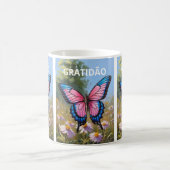 Caneca branca clássica Borboleta Koffiemok (Center)