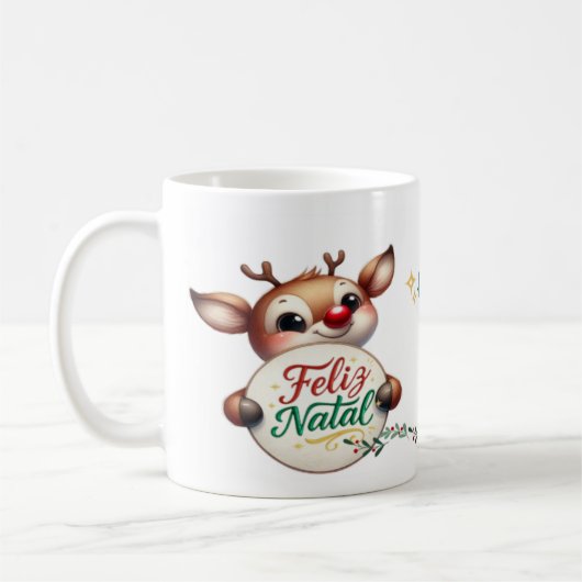 Caneca Branca Clássica - Edição Natal Koffiemok (Links)