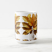 CANECA BRANCA CLÁSSICA - FOLHAGEM OURO KOFFIEMOK (Center)