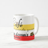 Caneca branca clássica koffiemok (Voorkant rechts)