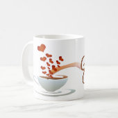 Caneca branca clássica koffiemok (Voorkant links)