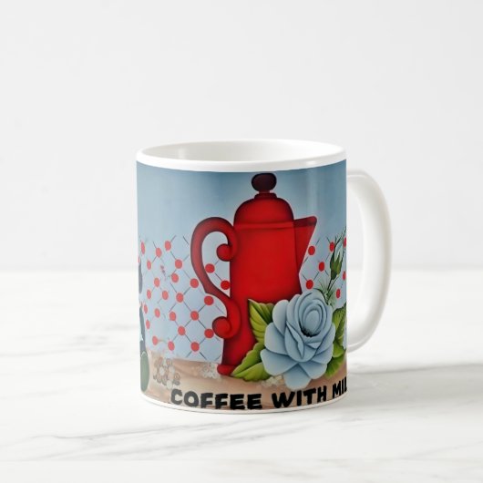Caneca branca clássica Koffiemok (Voorkant rechts)