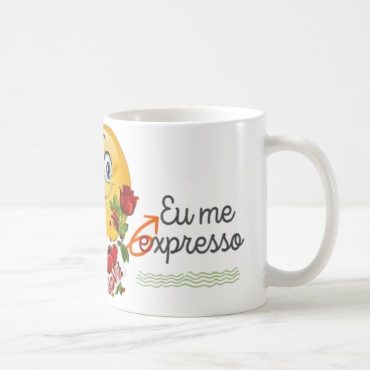 Caneca branca clássica koffiemok (Rechts)