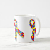 Caneca branca clássica laço koffiemok (Voorkant rechts)