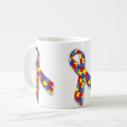 Caneca branca clássica laço  koffiemok (Voorkant links)