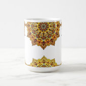 CANECA BRANCA CLÁSSICA - MANDALA TOM/OURO KOFFIEMOK (Center)