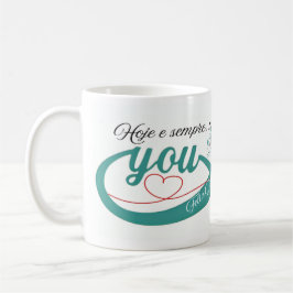 Caneca brilhante, namorados koffiemok