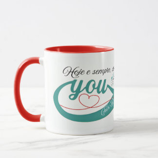 Caneca brilhante, namorados mok