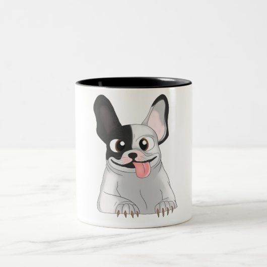 Caneca buldogue tweekleurige koffiemok (Center)