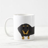 Caneca cachorro salsicha/dachshund koffiemok (Links)