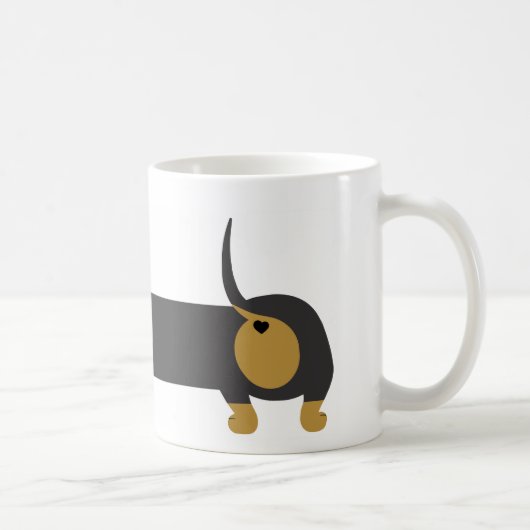 Caneca cachorro salsicha/dachshund koffiemok (Rechts)