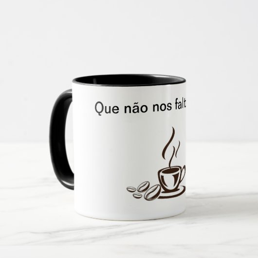 Caneca café (Caneca para tomar café) Mok (Voorkant links)