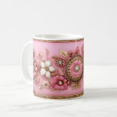 Caneca café Clique no botão, escolha sua estampa Koffiemok (Voorkant links)