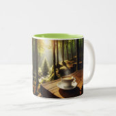 Caneca Café Paisagem Tweekleurige Koffiemok (Voorkant rechts)