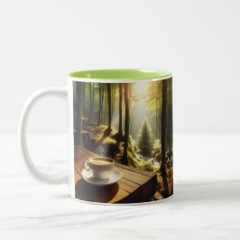 Caneca Café Paisagem Tweekleurige Koffiemok