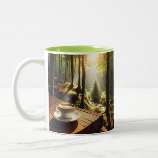 Caneca Café Paisagem Tweekleurige Koffiemok (Links)