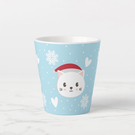 caneca Cat Christmas Latte Mok (Voorkant)