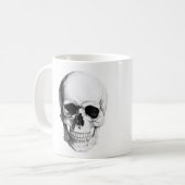 Caneca Caveira c/ nome personalizad 325ml clássica Koffiemok (Voorkant links)