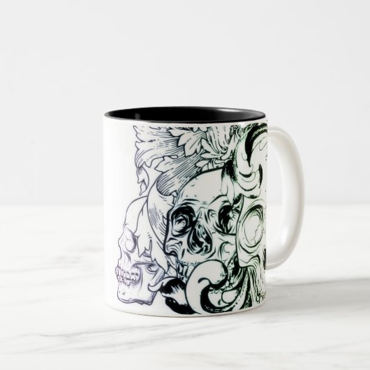 Caneca Caveira Tweekleurige Koffiemok (Voorkant rechts)