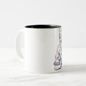 Caneca Caveira Tweekleurige Koffiemok (Voorkant links)