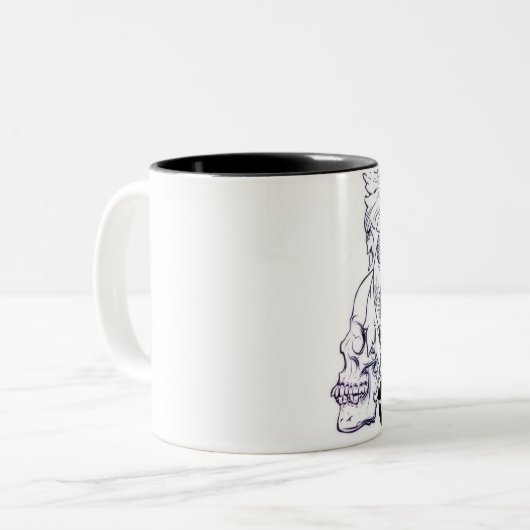 Caneca Caveira Tweekleurige Koffiemok (Voorkant links)
