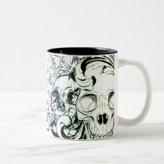 Caneca Caveira Tweekleurige Koffiemok