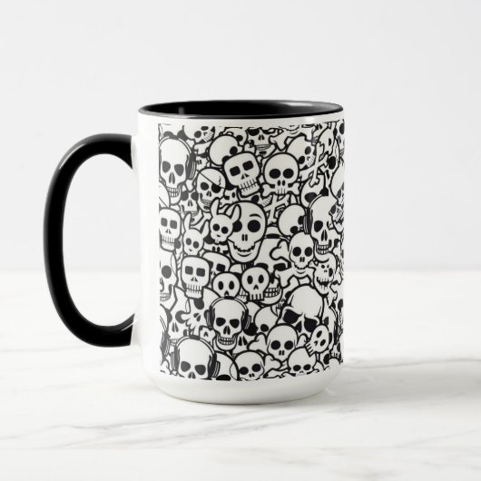 Caneca Caveirinhas Black Mok (Links)