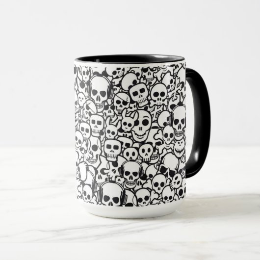 Caneca Caveirinhas Black Mok (Voorkant rechts)