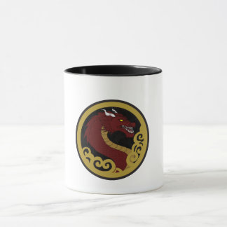 Caneca Cerâmica Dragão Imperial Vermelho Mok