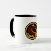 Caneca Cerâmica Dragão Imperial Vermelho Mok (Voorkant links)