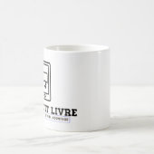  Caneca Clássica Branca de Louça Mon Petit Livre Koffiemok (Center)