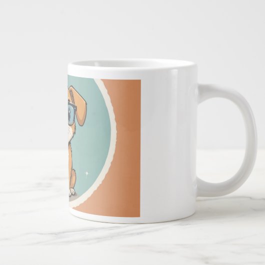 Caneca com Cachorro  Grote Koffiekop (Rechts)