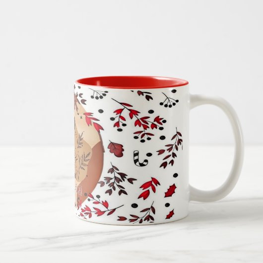 Caneca com cor dentro/Natal Tweekleurige Koffiemok (Rechts)