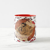 Caneca com cor dentro/Natal Tweekleurige Koffiemok (Center)