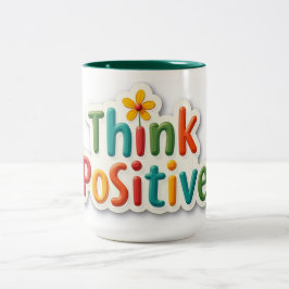 Caneca com design motivacional tweekleurige koffiemok