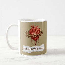 Caneca com Frase Motivacional "Jesus Ama Você" Koffiemok