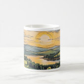 Caneca com ilustração do pôr do sol koffiemok (Center)