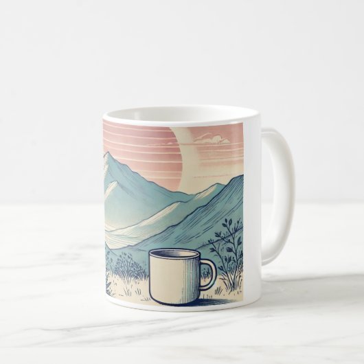 Caneca com imagem de paisagem koffiemok (Voorkant rechts)