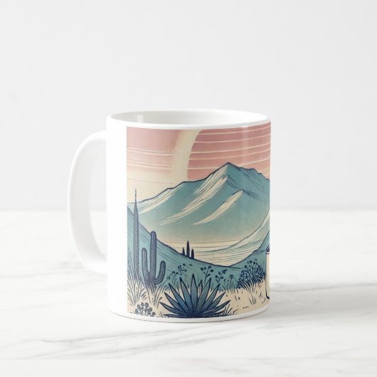 Caneca com imagem de paisagem koffiemok (Voorkant links)
