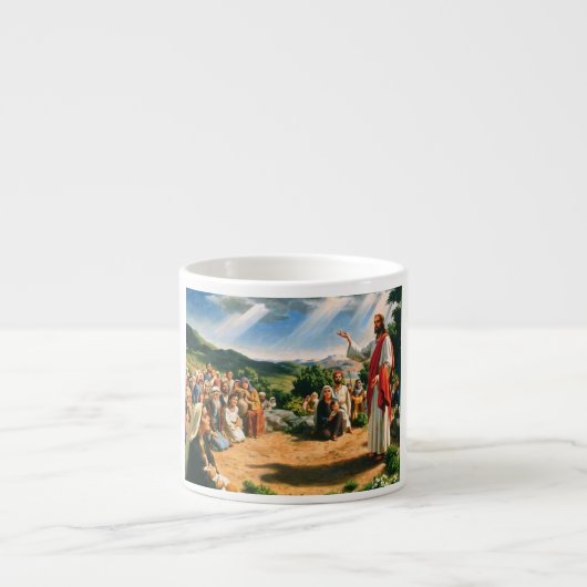 Caneca com Jesus Cristo pregando o evangelho Espresso Kop (Voorkant)