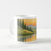 Caneca com paisagem de montanha koffiemok (Voorkant links)