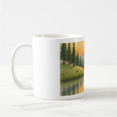 Caneca com paisagem de montanha koffiemok (Links)