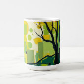 Caneca com paisagem verde koffiemok (Center)