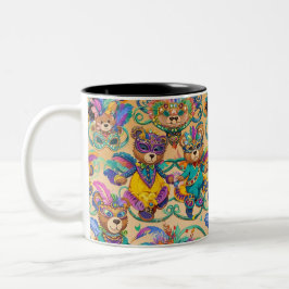 Caneca com ritmo de carnaval  tweekleurige koffiemok