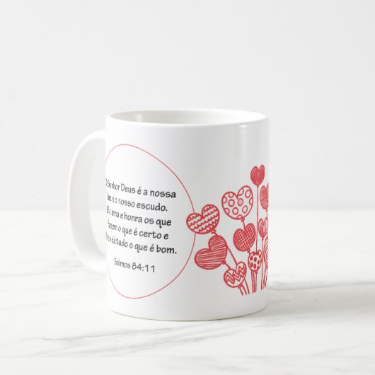 Caneca com versículo koffiemok (Voorkant links)