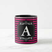 Caneca Combo 325 ml Listras Pink Monograma Mok (Midden)