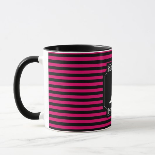 Caneca Combo 325 ml Listras Pink Monograma Mok (Links)