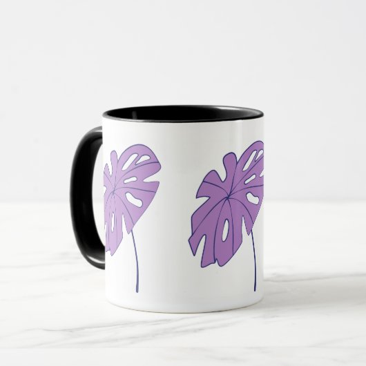 CANECA COMBO - FOLHA LILÁS MOK (Voorkant links)